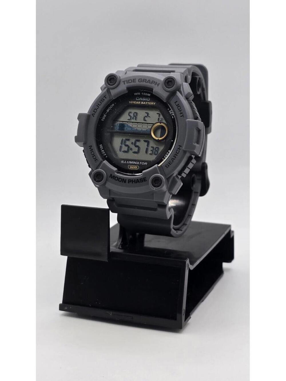 Casio WS1300H-8AV, Tide Graph/Moon Phase Resin Watch, 3 Alarms,10 Year Battery